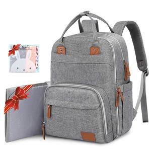 Bolsa de pañales impermeable de gran capacidad, mochila para cambiar pañales de bebé, para niños - Product Image 1