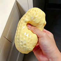 Produit phare : Jouet anti-stress en plastique souple et malléable, en forme de noix de coco, de vaseline ou d'arachide, sans rebond, pour filles et garçons