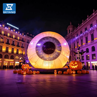 Modèle gonflable géant de globe oculaire, idéal pour les activités d'Halloween et la décoration d'événements
