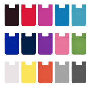 Étui de téléphone en silicone promotionnel avec poche pour bracelet, portefeuille intelligent, porte-cartes de crédit, peinture UV - Product Image 3