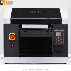 Honzhan New design a3 size digital eco solvent flatbed printer 320*440mm