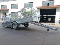8 pieds auvent ouverture fermée Pantech voiture aile Van semi-remorque 7x4 camping-car Atv utilitaire fabricant soudé métal 7x4 voiture remorques