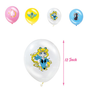 Decoración, Regalo, Juguetes para Niños, Pancarta, Adorno para Pastel, Banderines, Sailor Moon, Tsukino Usagi, Feliz Cumpleaños, Globos <span class=keywords><strong>de</strong></span> Fiesta <span class=keywords><strong>de</strong></span> Anime - Product Image 5