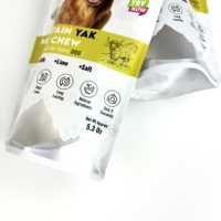Pochette personnalisée en plastique Mylar avec fermeture éclair, anti-odeur, en feuille d'aluminium de qualité alimentaire pour friandises pour animaux (chats, chiens), chewing-gum et aliments en conserve