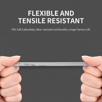 Cable Ethernet RJ45 Cat6 Cat7 STP de Transmisión Gigabit Estable para Conexión de Smart TV y Decodificador