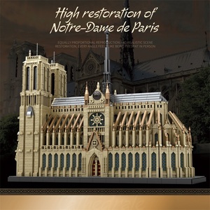 Reobrix 66016 7652 pièces en plastique ABS, ensemble <span class=keywords><strong>de</strong></span> blocs <span class=keywords><strong>de</strong></span> construction Notre-Dame <span class=keywords><strong>de</strong></span> <span class=keywords><strong>Paris</strong></span>, jouet éducatif DIY - Thème des bâtiments célèbres - Product Image 6