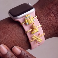 Breloques décoratives DIY en émail et acier inoxydable BEEFLYPOWER sur le thème du ski d'hiver pour bracelet de montre Whoop