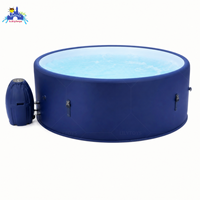 Spa gonflable portable, piscine ronde d'extérieur avec pompe filtrante pour jardin, cour arrière, détente familiale