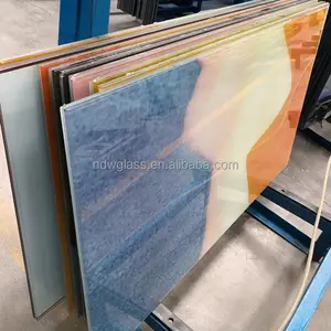 Tempered Glass Supplier 6+6 8+8 10+10 Colorful And Decorative Digital Printing Tempered Laminated Glass