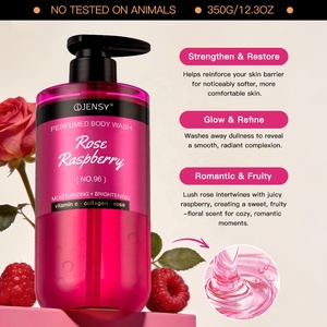Gel de Ducha Corporal Vegano Coreano de Marca Privada al por Mayor con Aceite de Jojoba, Colágeno, Vitamina C y Perfume, Orgánico, Hidratante y Blanqueador - Product Image 4