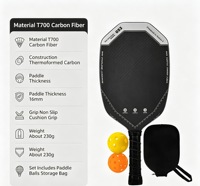 T700 Carbonfaser Pickleball-Schläger-Set Komplettes Pickleball-Kit Großhandel ab Werk