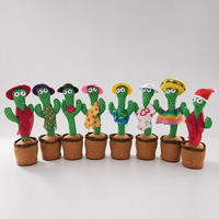 En gros, Peluche Cactus Mignonne Dansante, Chanteuse et Parlante, en Coton Rembourré, pour Enfants, Cadeau de Fête, 11-30cm