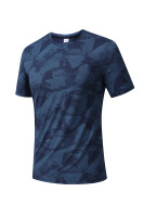 Kaos Olahraga Custom Pria Wanita Cepat Kering 100% Poliester Lengan Pendek Gym Fitness Training Tee OEM ODM Grosir