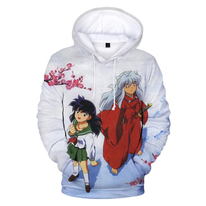 Sweats à capuche <span class=keywords><strong>Inuyasha</strong></span> 3D imprimés pour hommes, nouveauté 2023, anime japonais, style Harajuku, décontracté, tendance, oversize - Product Image 4