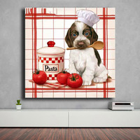 Peinture Diamant Ever Moment : Adorable Chat, Chien et Lapin à Manger – Broderie Carrée Complète, Mosaïque de Perles, Décoration Murale Faite à la Main S2F2511