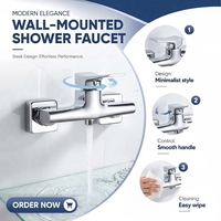 Robinet de Douche et de Bain Monocommande en Laiton Momali avec Bec Diverter pour Salle de Bain et Douche