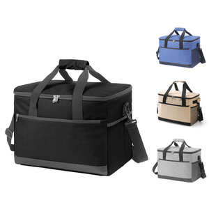 Venta al por mayor de bolsas térmicas para entrega de alimentos, bolsas refrigeradoras de gran capacidad para acampar al aire libre, bolsa refrigeradora aislada para Picnic con correas/ - Product Image 5