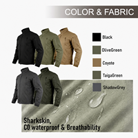 Veste Softshell Tactique Imperméable à Capuche Personnalisable Unisexe pour Sports et Activités de Plein Air Respirante Hiver Imprimé Points/Lettres – Vente en Gros