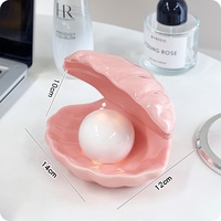 Ornement de bureau en forme de coquillage, cadeau de la Saint-Valentin, cadeau d'anniversaire, veilleuse pour filles, design moderne et simple, boîte de rangement