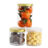 50mm petit bocal de bouteille en plastique PET Transparent industrie alimentaire saveur de fruits sucrés collations vitamine Capsule emballage biscuits bonbons