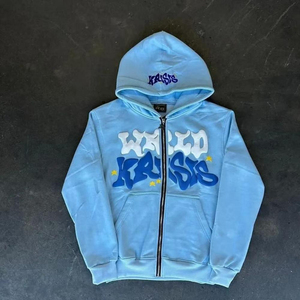 Y2k Hoodies Hoodie <span class=keywords><strong>Grunge</strong></span> Graphic Zip up Hoodies Y2k Jacket Hip Hop Streetwear Sudaderas estéticas - Product Image 2