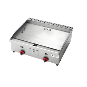 Kommerzieller Tragbarer Tischgrill mit 2 Brennern Kleiner Gas-BBQ-Grill für Outdoor-Camping Gasgrillplatte für Reisen - Product Image 1