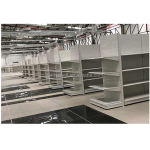 고품질 100kg/층 슈퍼마켓 선반 곤돌라 상점을 위한 두 배 편들어진 금속 선반 - Product Image 5