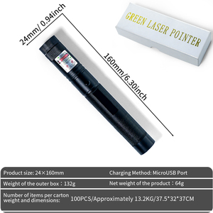 <span class=keywords><strong>Puntero</strong></span> láser verde de negocios portátil con carga micro-USB | Herramienta profesional móvil de 532nm - Product Image 5