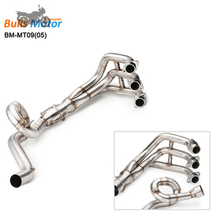 Tubo de Escape de Acero Inoxidable para Motocicleta, Tubo de Curva de Tubo de Escape MT09 FZ09 XSR900, para <span class=keywords><strong>Yamaha</strong></span>, Delantero de Motocicleta, 2014 a <span class=keywords><strong>2018</strong></span>, 1 Unidad - Product Image 6