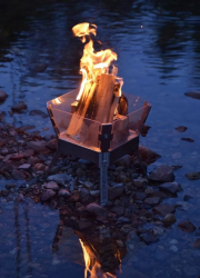 Barbecue portable, foyer, poêle à bois de camping avec vitre de visualisation pour abri, <span class=keywords><strong>chasse</strong></span>, cuisine en plein air, barbecue et chauffage - Product Image 5