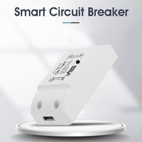 Interrupteur intelligent Tuya FY01, disjoncteur 10A WiFi, relais monocanal avec contrôle par application Android pour usage domestique et hôtelier
