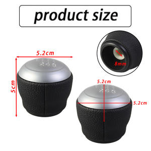 Poignée de levier de vitesses en cuir Kia, 6 vitesses, ergonomique, accessoire pour voiture - Product Image 2