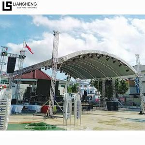 Chất lượng cao nhôm Câu lạc bộ buổi hòa nhạc ngoài trời mái giàn chiếu sáng dẫn giàn hiển thị và dễ dàng lắp ráp sân khấu ngoài trời - Product Image 1