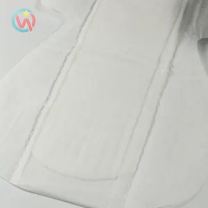 Suaves almohadillas higiénicas personalizadas, Material de algodón blanco sin procesar, venta al por mayor