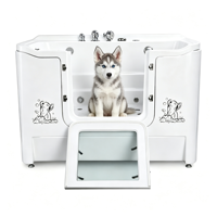 Baignoire SPA pour animaux de compagnie DPbathe avec jets à bulles, massage et stérilisation à l'ozone