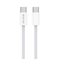 Kabel Pengisian Cepat & Transfer Data USB-C 3A Tipe-C ke Tipe-C untuk Ponsel Android PD 60W Kompatibel dengan Kamera