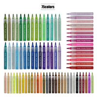 Rotuladores de pintura acrílica permanente a base de agua caliente, bolígrafos para artistas, proveedores