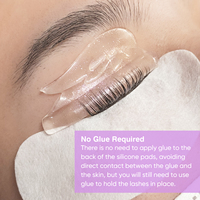 Protections pour rehaussement de cils en silicone sans colle professionnelles, coussinets de rehaussement de cils transparents réutilisables pour utilisation en salon, rouleaux de permanente pour rehaussement de cils