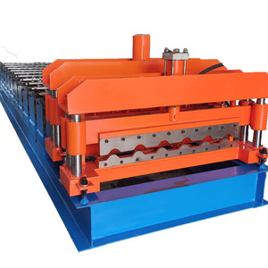 Zink automatisch glasierte Dachziegel Stahl walzen form maschine Stufen ziegel presse Dachform ausrüstung glasierte Stahldach ziegel maschine