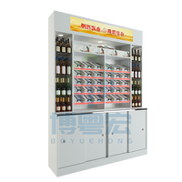 Étagère modulaire moderne à un seul côté pour les magasins de proximité, les en-cas, les produits alimentaires, les présentoirs de marchandises, les stands de supermarché