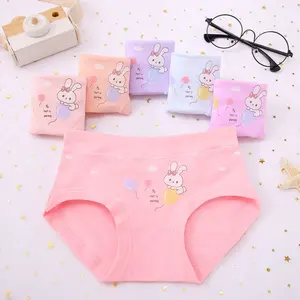 YCH Celana Dalam Katun Anak Perempuan, Celana Dalam Katun Motif Kartun Gadis Kecil Segitiga