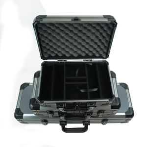 Accesorios de Casino Texas Hold'em Maleta gruesa personalizada 200 300 500K casino <span class=keywords><strong>poker</strong></span> Chip Caja de almacenamiento Casino token carrycase - Product Image 2