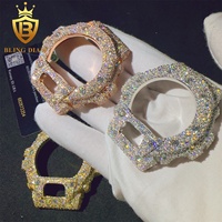Boîtier de montre Iced Out en argent sterling 925 avec certificat GRA, diamant Moissanite couleur D VVS, bijoux de luxe Hip Hop VVS DW6900