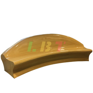 Sofá seccional de fibra de vidrio Libit de tres plazas con diseño modular para reuniones de negocios y negociaciones - Product Image 5