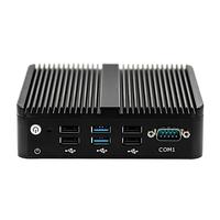 Mini PC sans ventilateur Intel J4125 DDR4 6USB 4 RJ45 Lan Win10 Pfsense pare-feu réseau serveur d'ordinateur Mini PC