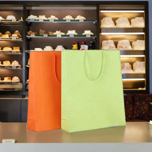 クリスマスカラフルなショッピングギフト紙袋カスタム再利用可能クラフト紙袋ベーカリーサンドイッチコーヒー環境に優しい包装 - Product Image 2