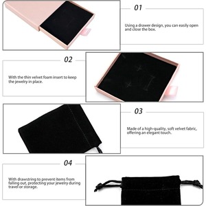 <b>Small</b> jewelry <b>gift</b> <b>boxes</b> and velvet bags, suitable for storing decorations, can be customized according to your needs - Product Image 5