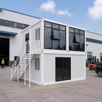 Modern design prefab tiny house kit met houten EPS panelen, snelle montage containerhuis voor gebruik in keuken, badkamer en resorts.