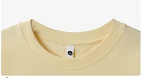T-shirt manches courtes col rond, poids lourd 300GSM Design blanc 100% coton T-shirts pour hommes T-shirt avec logo personnalisé pour hommes