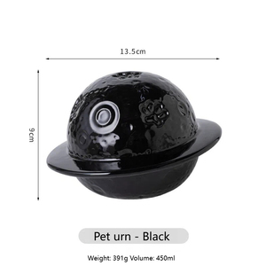 Urne commémorative pour animaux de compagnie multicolore (blanc, rose, jaune, noir) avec/sans anneau doré – Vente en gros pour les commerces de crémation d'animaux - Product Image 1